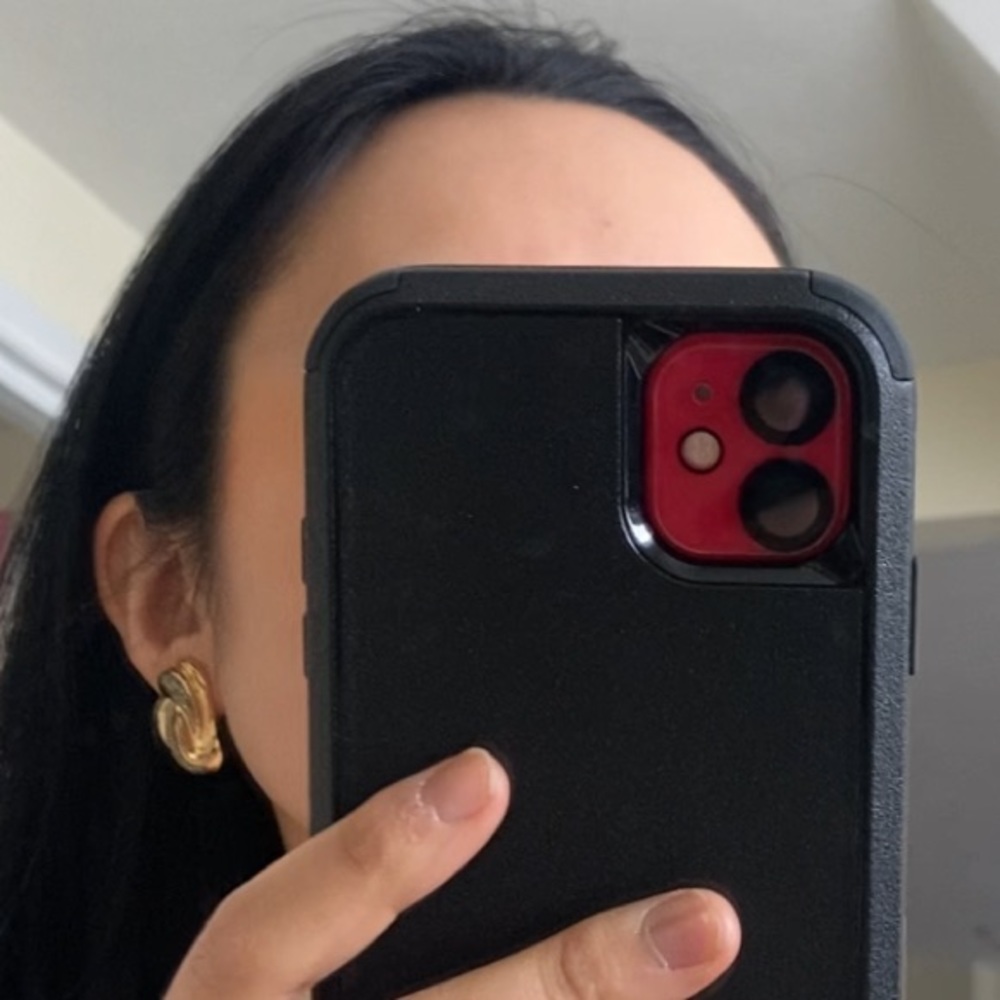 3 for $30 vintage gold structured ear clips with sparkles - Picture 3 of 7